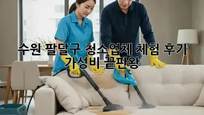 수원 팔달구 청소업체 체험 후기 ✨ 가성비 끝판왕! 😲