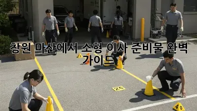 창원 마산에서 소형 이사 준비물 완벽 가이드!